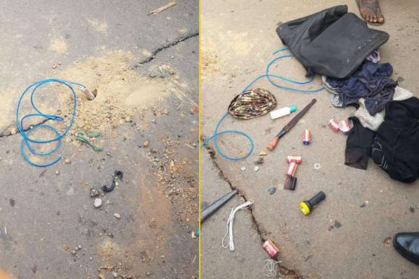 Paraphernalia of the suspected hoodlums trying to plant IED in a bridge in Ebonyi State